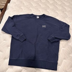 Outdoor Voices Doing Things Cotton Terry Classic Crewneck Sweatshirt | size L